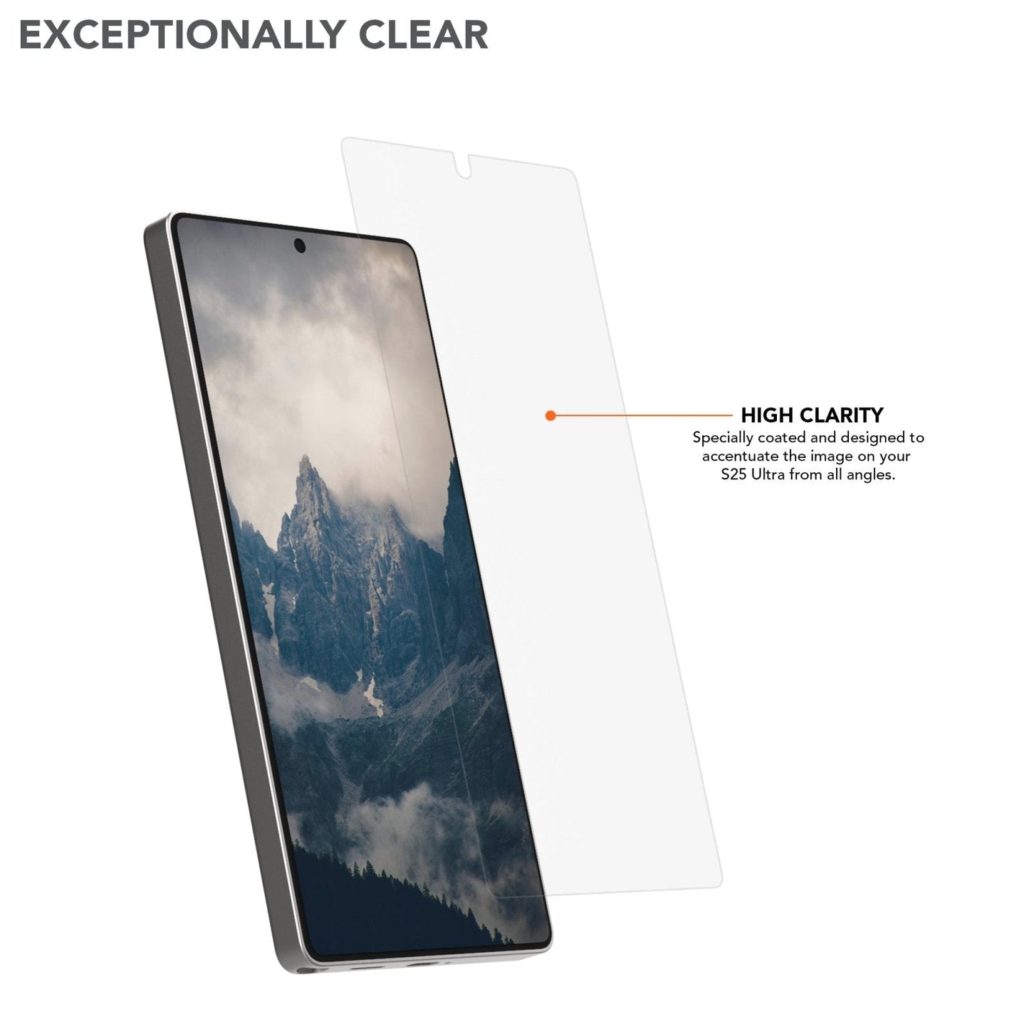 Samsung Galaxy S25 ULTRA Tempered Glass Screen Protector (2 Pack)